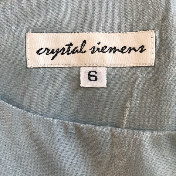 Crustal Siemens ice blue evening gown - Picture 3 of 3